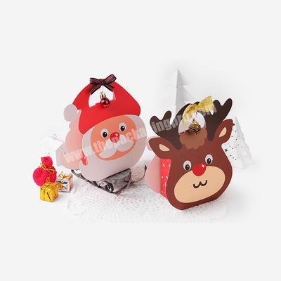 Portable Christmas Packaging Gift Box Customized Elk Candy Creative Packaging Cartoon Gift Box
