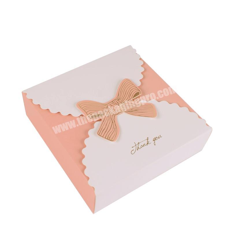 Portable Folding Paper Box Custom Candy Box Bake Cookies Cake Girl Gift Packaging Box