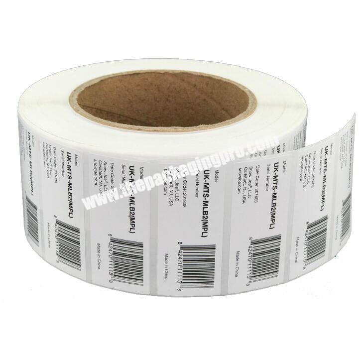 Power Factory Top Quality Paper PrintingPackaging Bar Code Sticker Product Label Stickers Custom