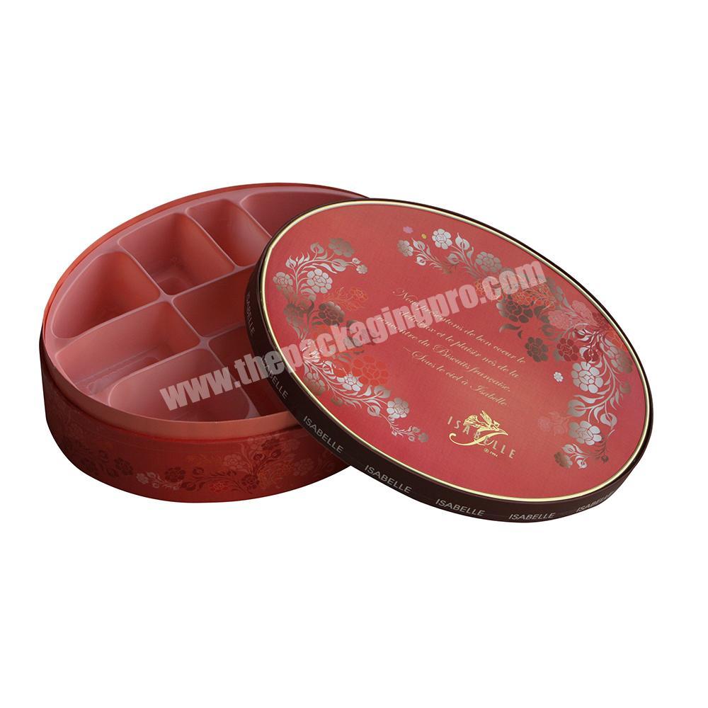 Premium custom rounded empty paper gift chocolate candy packaging box