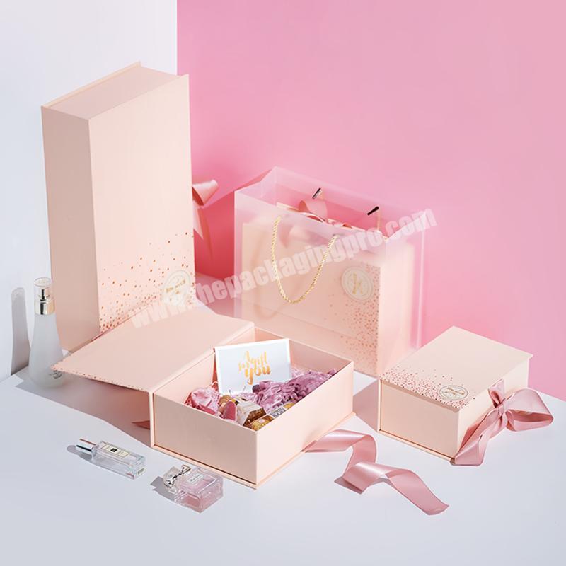 Brand New Luxurious Chinese Style Pink Gift Wedding Party Fan Packaging Box