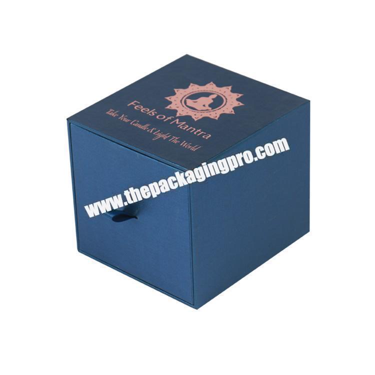 premium matchbox style candle jar box packaging