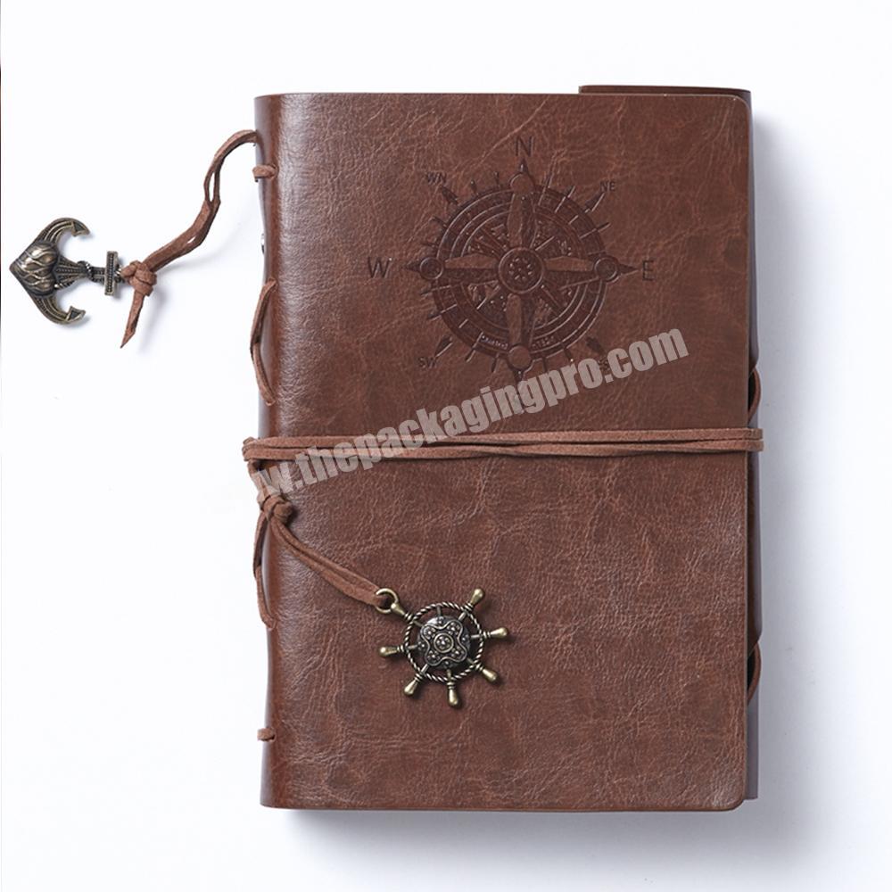 Premium oem notebook personalized binder journal customizable diary a6 pu leather agenda