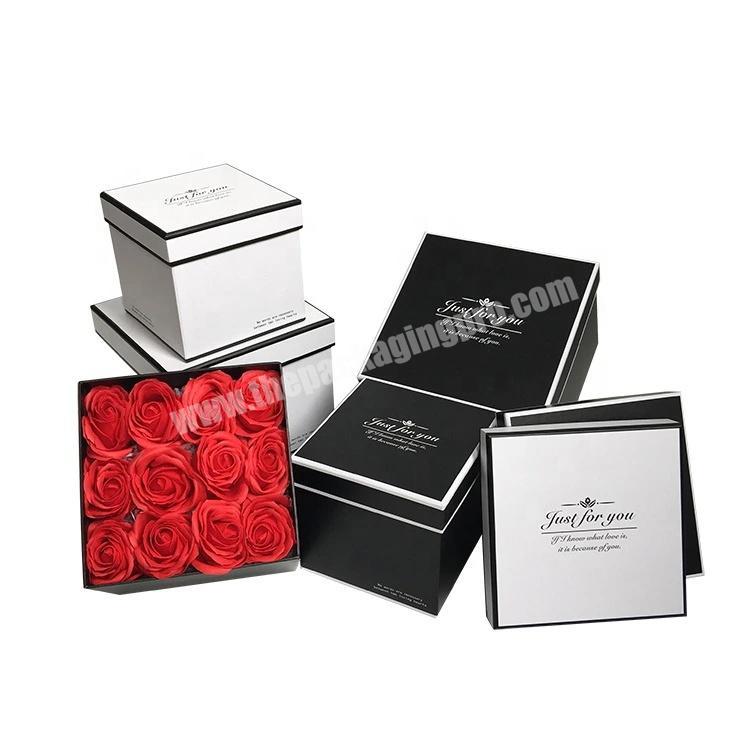 Premium Printed Rigid Cardboard Paper Gift Packaging Box for Flowers
