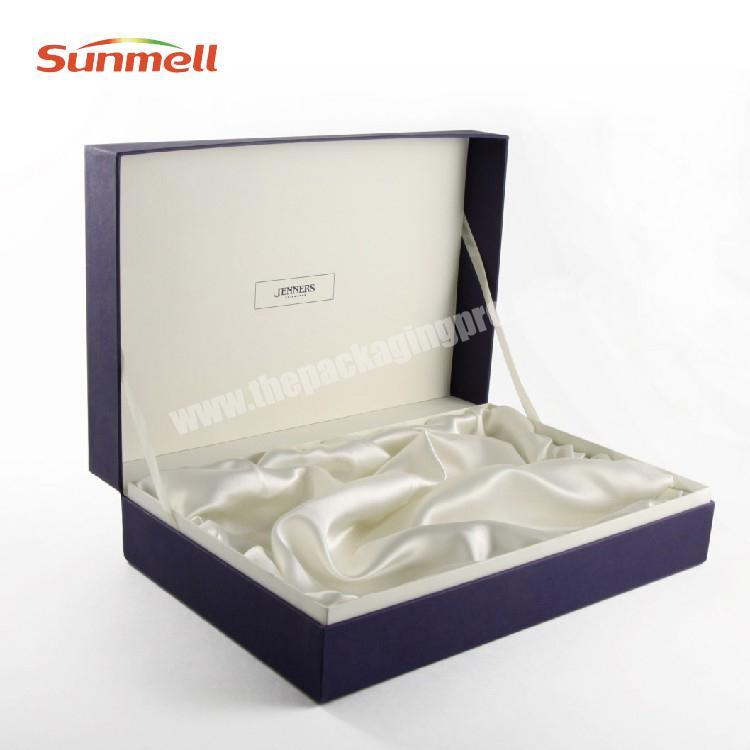 premium quality customized hinged lid cardboard gift box