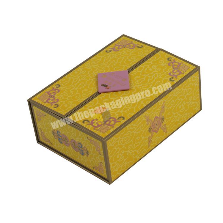premium rigid cardboard two door sweet boxes packaging