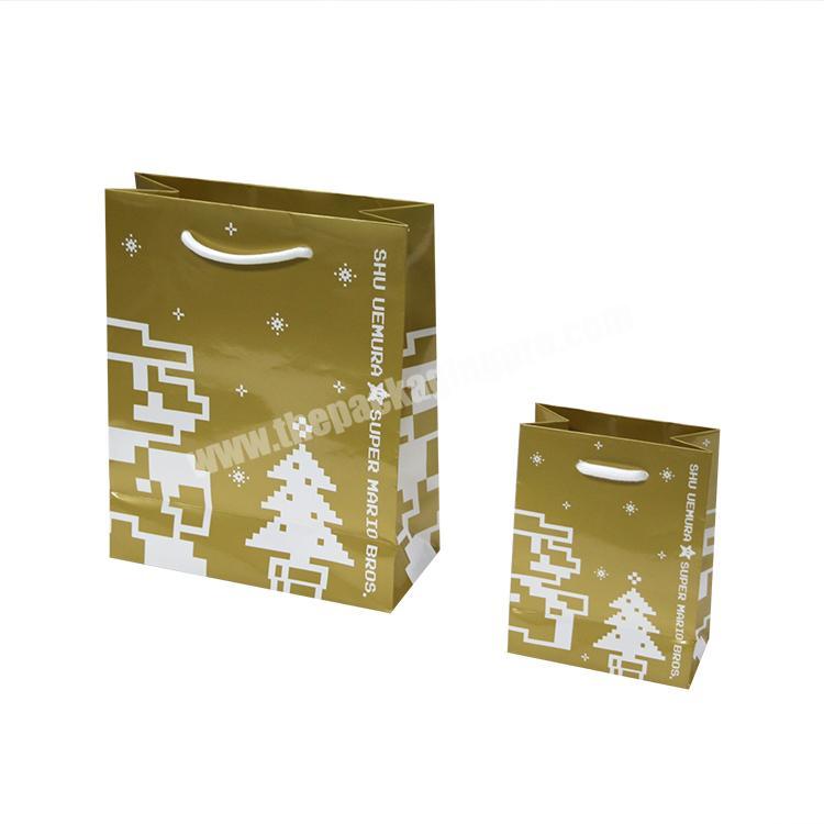 Present Shopping Packing Merry Christmas Paper Gift Bags