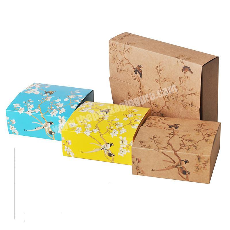 Presentation gift fashion design customized reusable paper black custom cardboard box packaging box