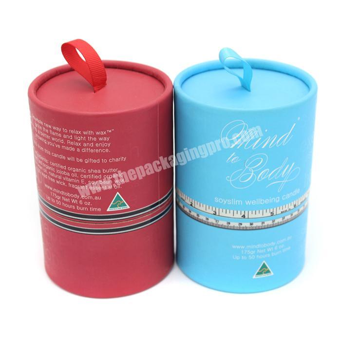 Prevailing cardboard cylinder boxes cylinder cardboard box with ribbon