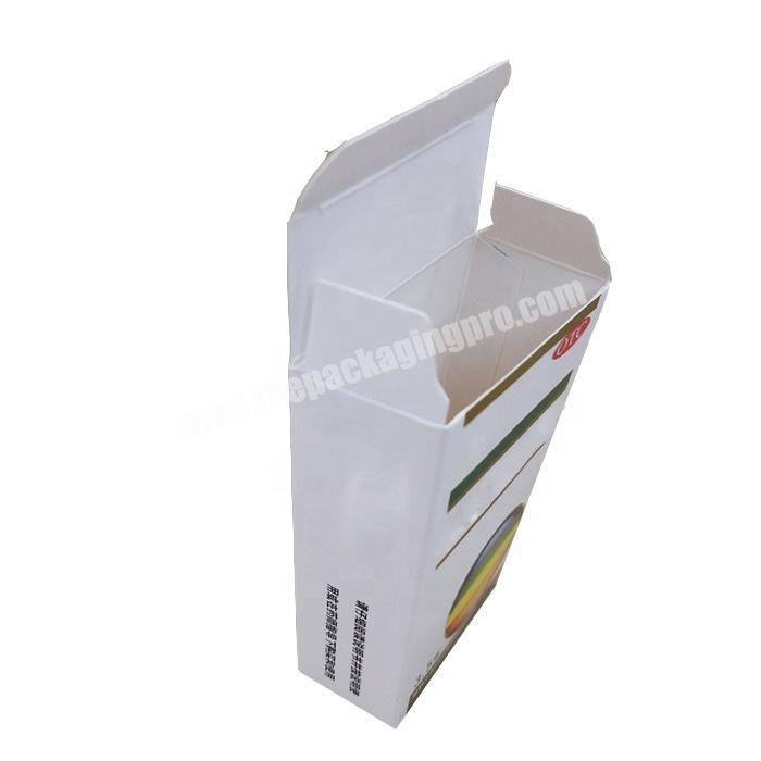 Printed cardboard medicine bottle paper packaging box