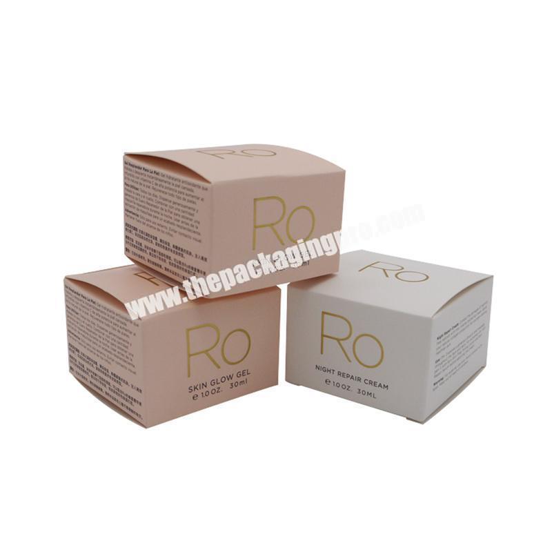 Printed cardboard private label cosmetic packaging