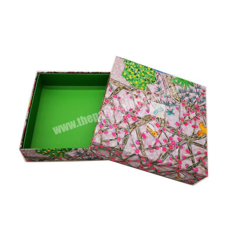 Printed Colorful Cardboard Clothing Gift Packaging Paper Box For Clothes Packaging