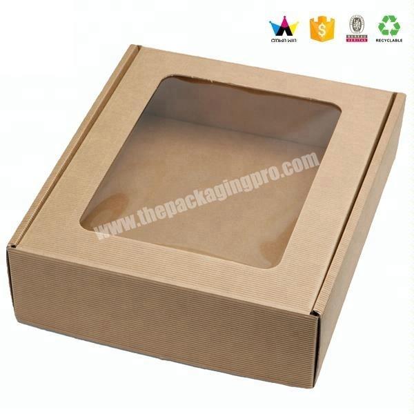 Printed Corrugated Packaging Paper Box With Window