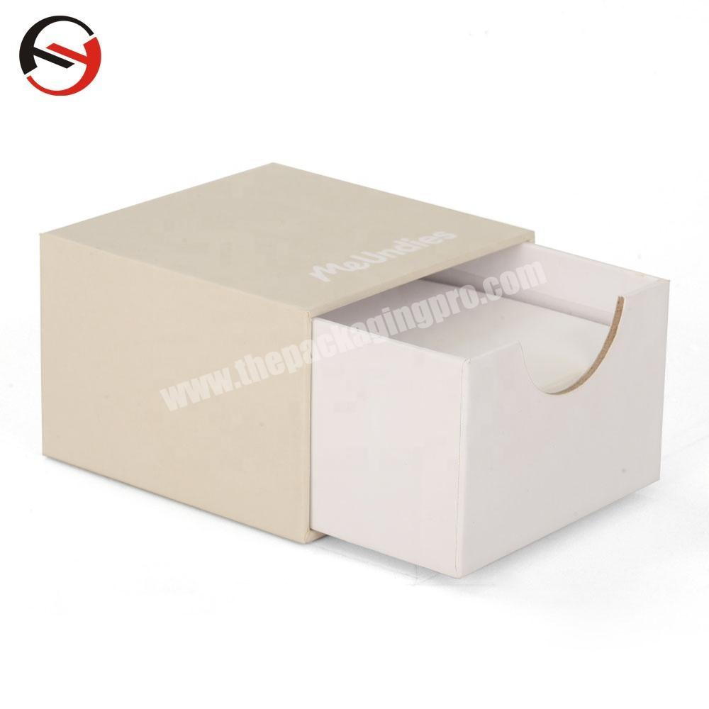 Printed Rigid Letterhead White Paper Business Card Box Packing Slide Card Box