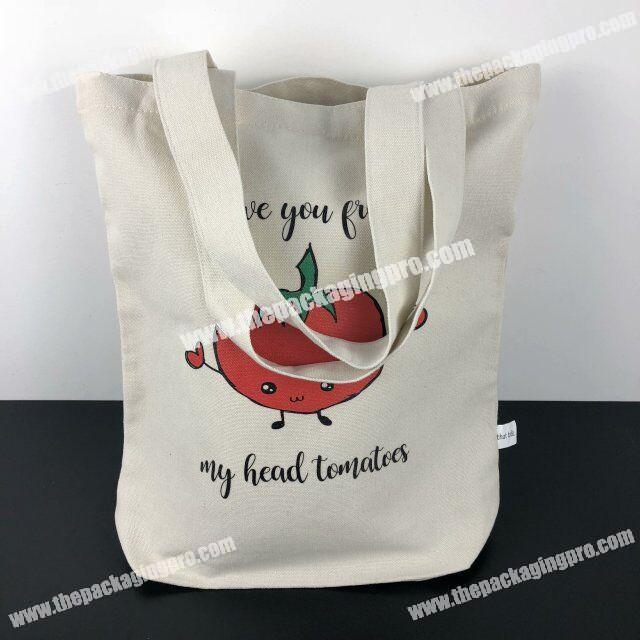 printed shopping cotton tote bag for gift