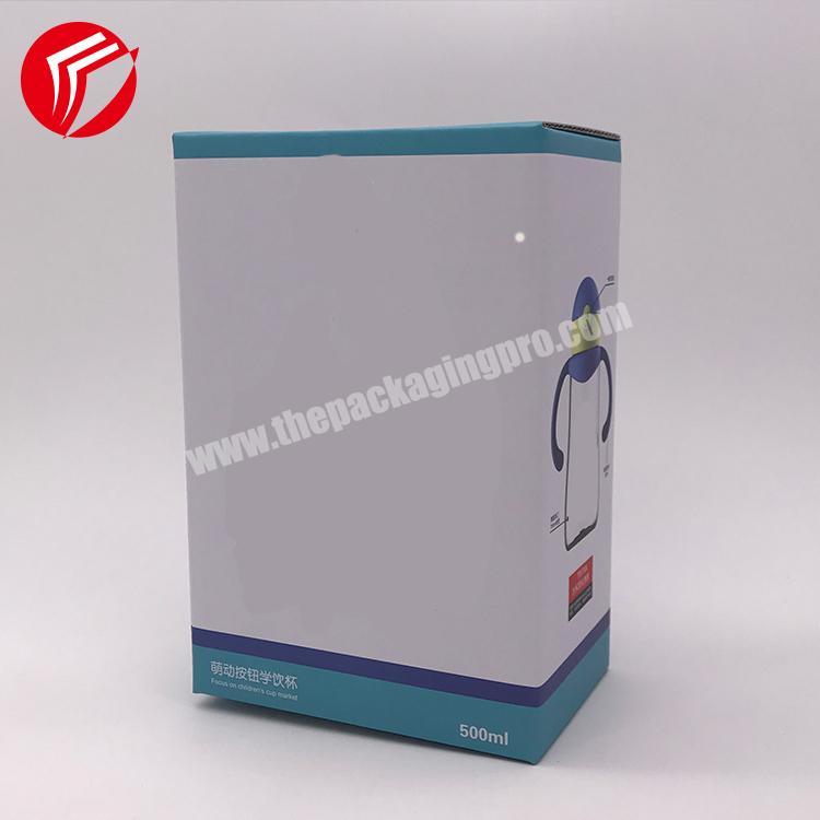 Printed square tuck top mailing packaging boxes collapsible thin cardboard cube corrugated box