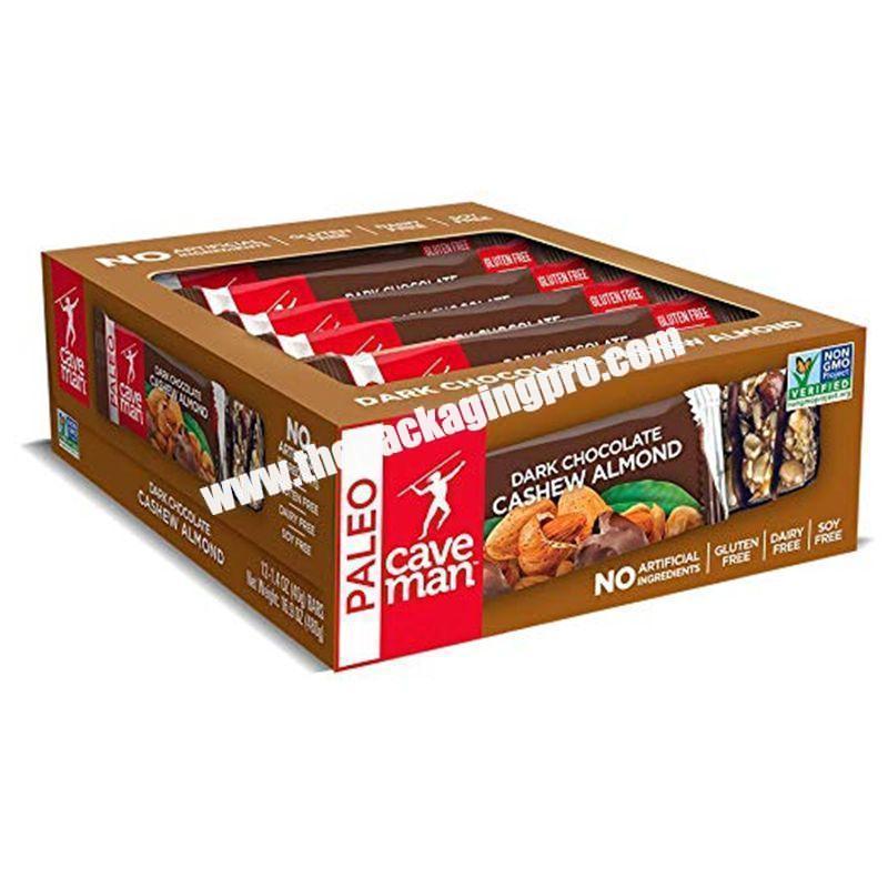 Printed Supermarket Retail Healthcare Products Display Chocolate Bar Packaging Boxes