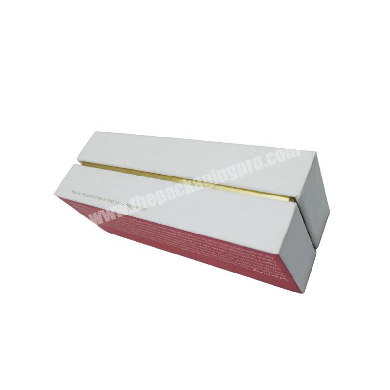 Printing factory packaging  gold stamping gift box with clear lid