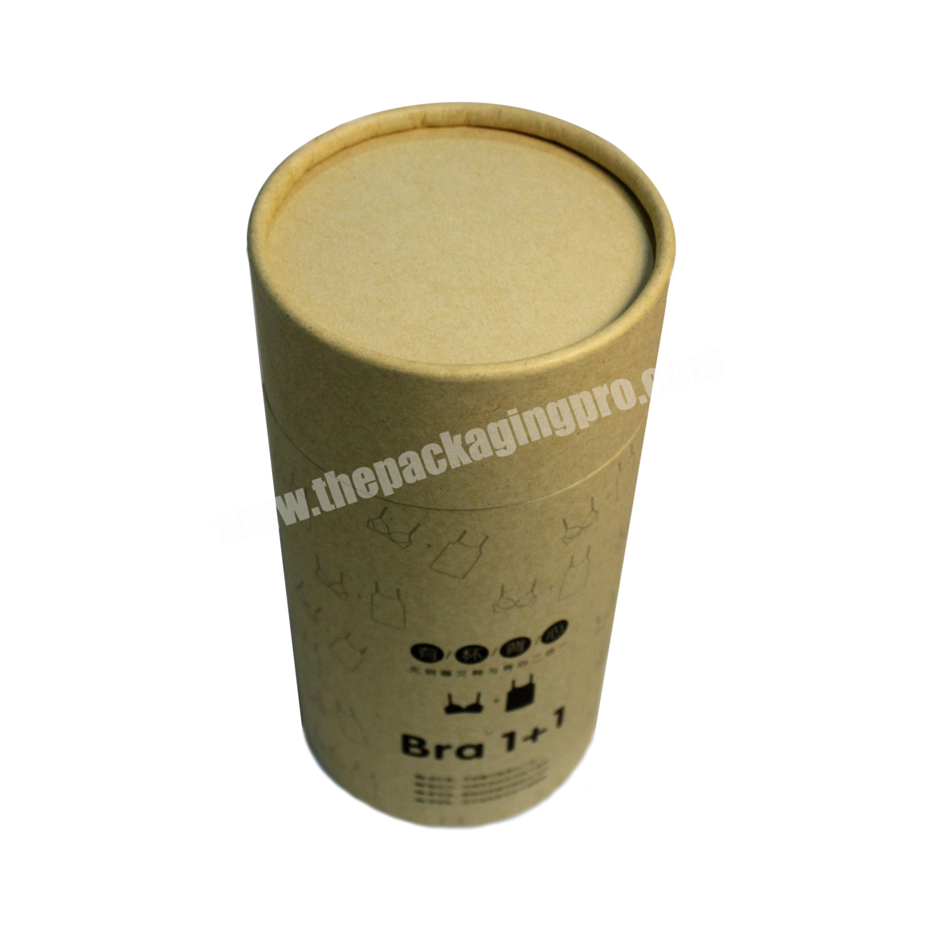 Printing Kraft Cardboard Sleeve Customized Paper Wine Cylinder Box