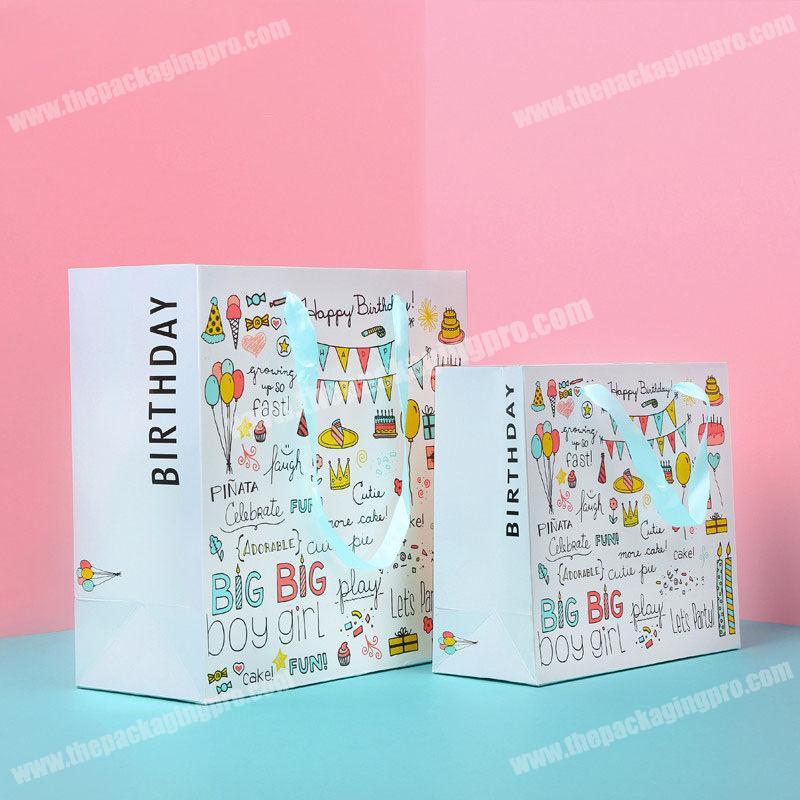 printing logo shopping colorful paper bags medium