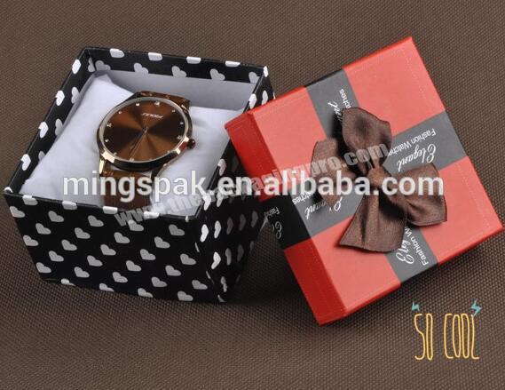 printing packaging gift box bow ribbon watch box