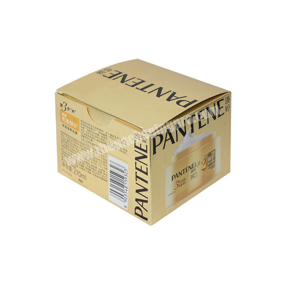 Private custom Printed Recycled Metallic Foil Paper Premium Skin Care Packaging Cosmetic Box