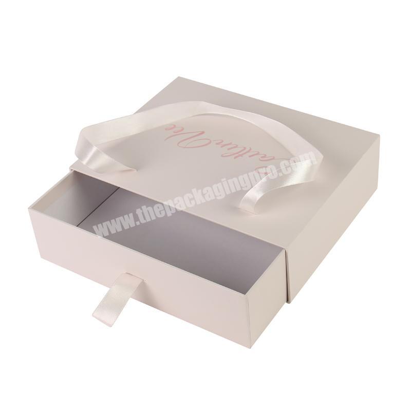 Private Label Luxury Sexy Lingerie Flat Box Packaging Full Set Multiple Size With Customization