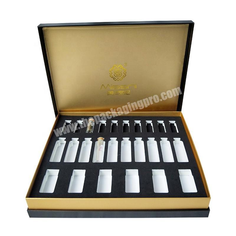 Private Label Oem Brand Paper Cardboard Arabic Oud Bottles Packaging Gift Box With Foil Stamping Logo