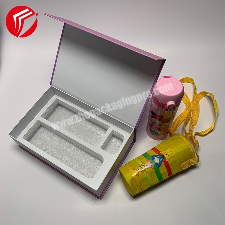 product gift rigid cardboard paper custom packaging inserts box with flaps  flap cardboard packaging paper box with lid