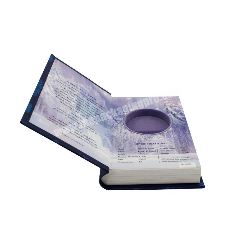 Professional box suppliers cosmetic product packaging cardboard book shaped paper box for  gift