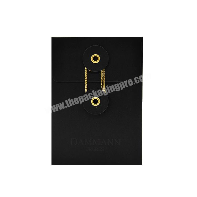Professional Custom Cheap Recycled Demboss Logo Black Cardboard Packaging Box