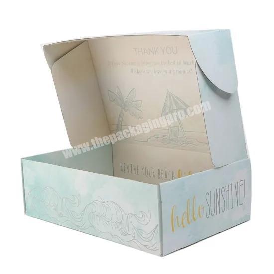 Professional Custom Durable High Performance Corrugated Paper Clothing Mailer Box with Two Sided Printing