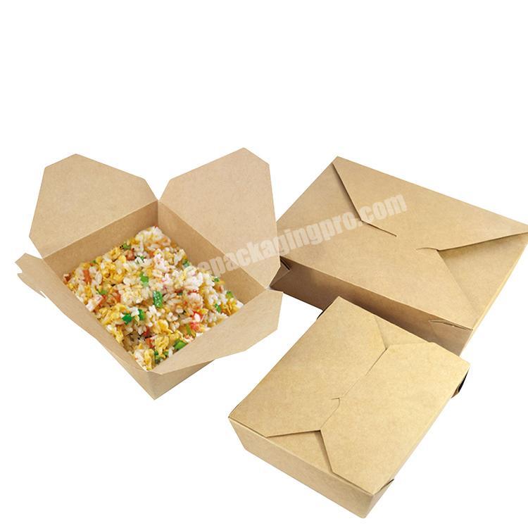 Professional custom paper food storagetakeaway containers