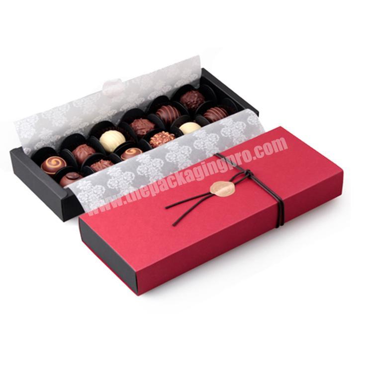 professional food gift packaging box chocolate truffle packaging box