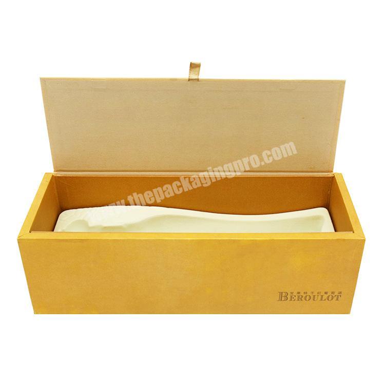 Professional Manufacture Cheap Luxury Folding Square Gift Packaging Color Gift Red Wine Box