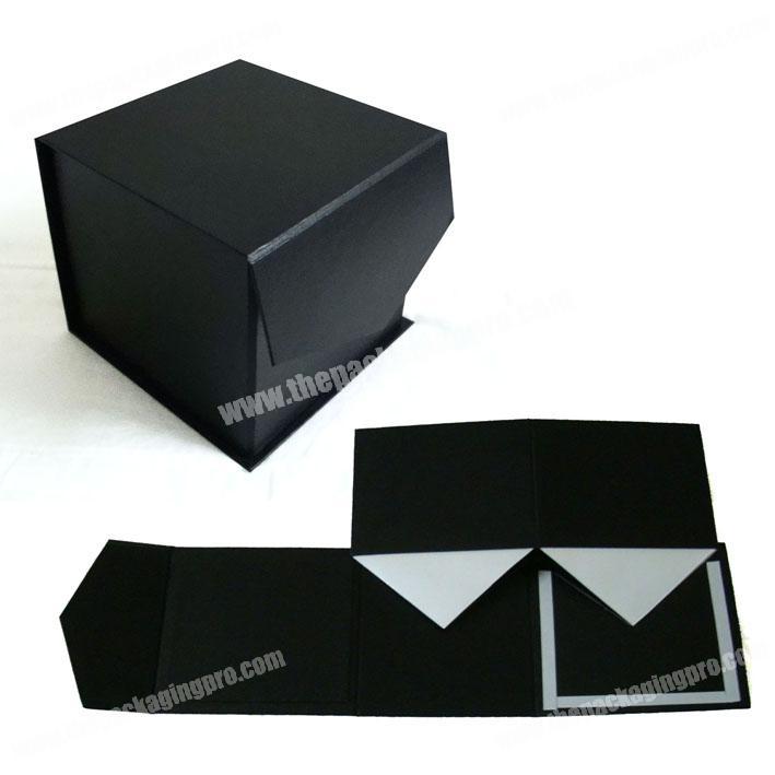 Professional Production Black High End  Luxury  Magneic Custom  Cardboard  Folding Gift Packaging Box
