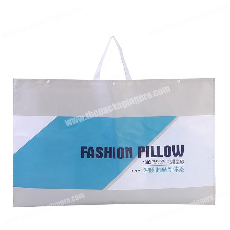 Promotion custom fashion pillow packaging reusable non woven bag
