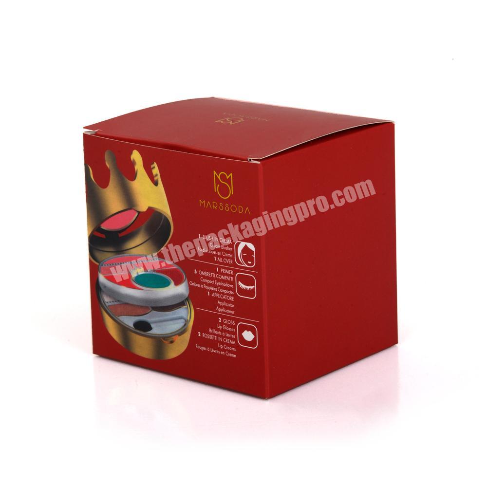 Promotion Ivory board cheap paper cosmetic make up kit paper.box outer packaging box