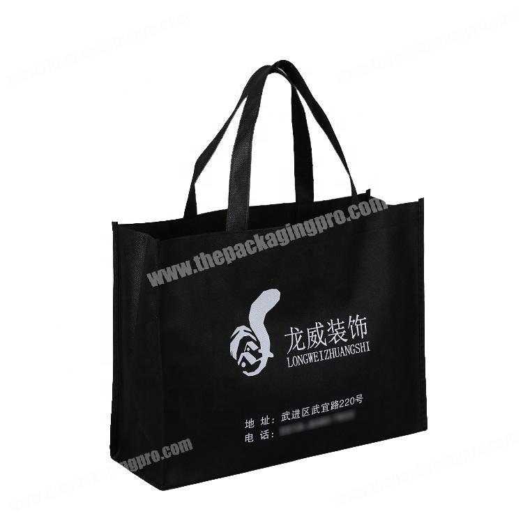 Promotion women wool coat packaging bag reusable non woven bag