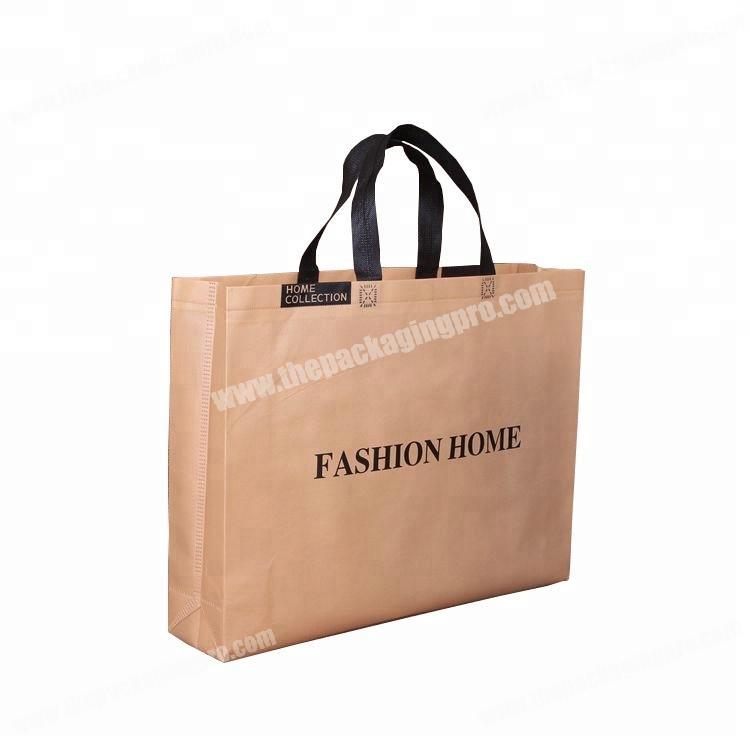 Promotional 100% recyclable non woven shopping bag fashion custom bag packaging