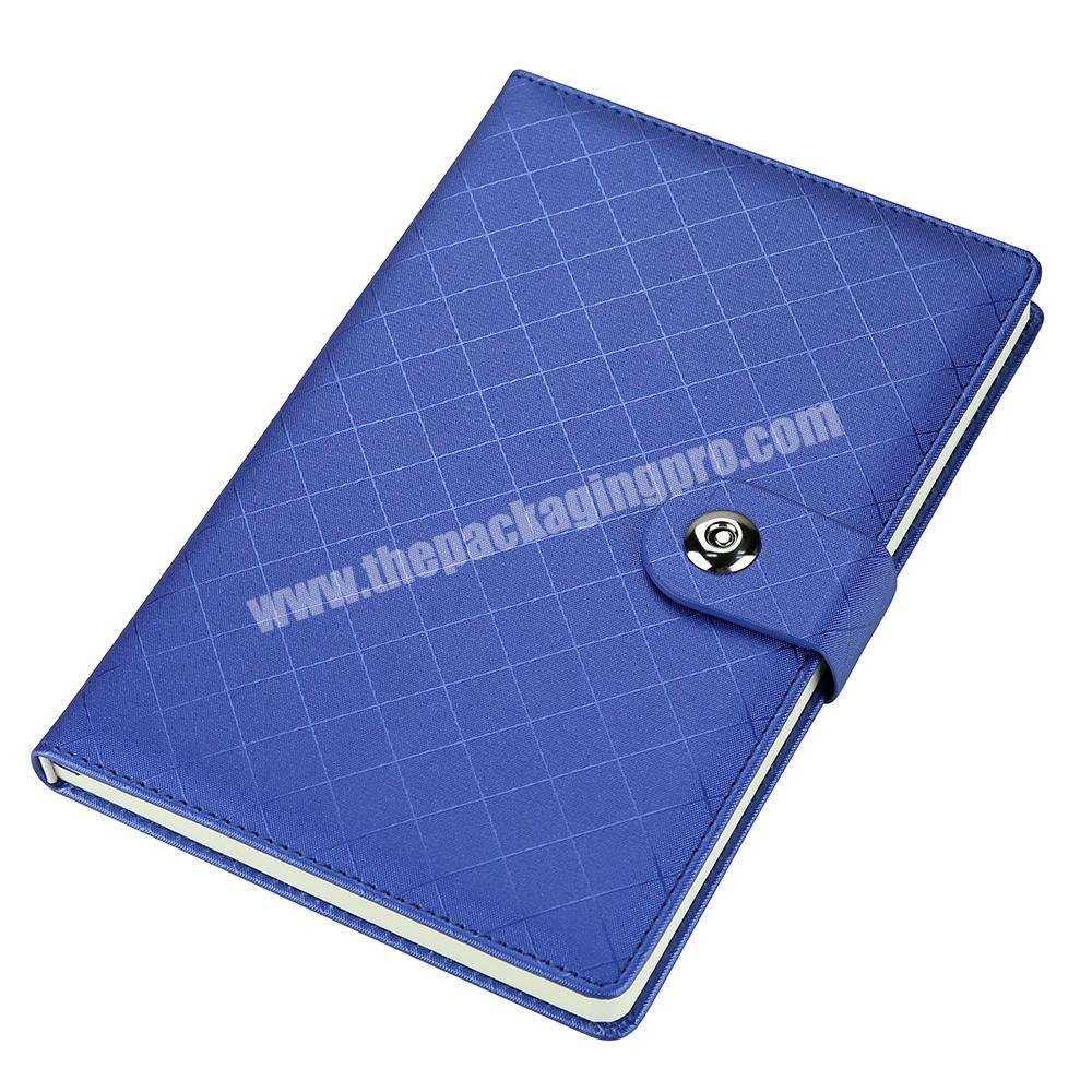 Manufacturer Promotional a5 notebook custom personalized agenda leather notebook with matel button
