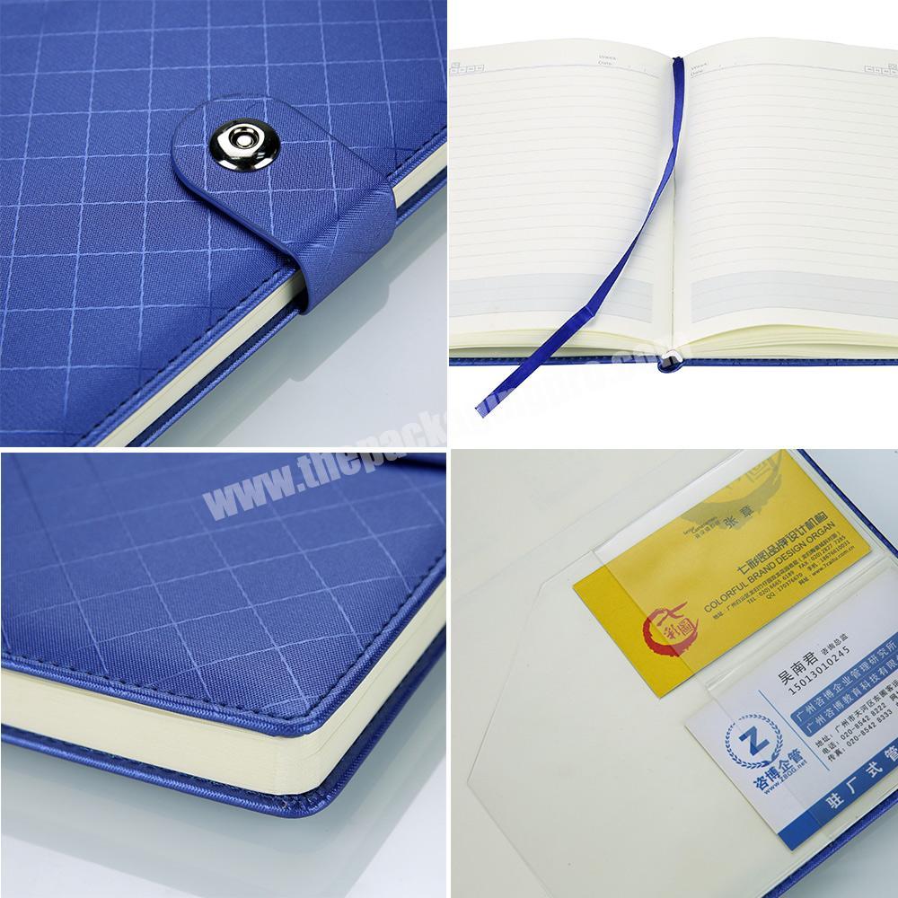 Shop Promotional a5 notebook custom personalized agenda leather notebook with matel button