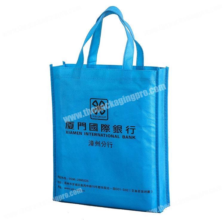 Promotional bank packaging non woven bag with custom logo