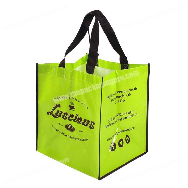 Promotional cheap reusable laminated non woven bag custom