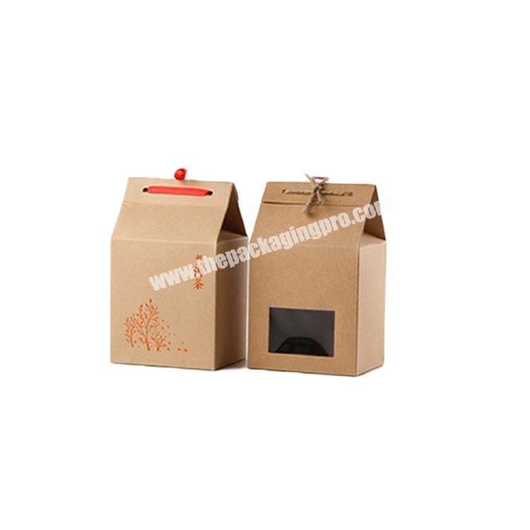 Promotional custom brown kraft paper tea packaging box