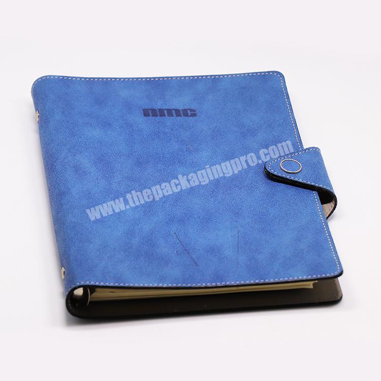 Promotional custom leather diary ,office and stationary,calendar organizerplanner notebook printing with metal buckle