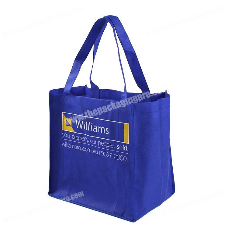 Promotional custom logo shopping bag sewing non woven tote bag