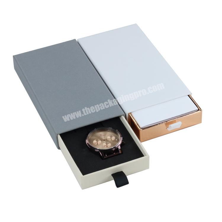 Promotional custom luxury drawer watch box for Packaging