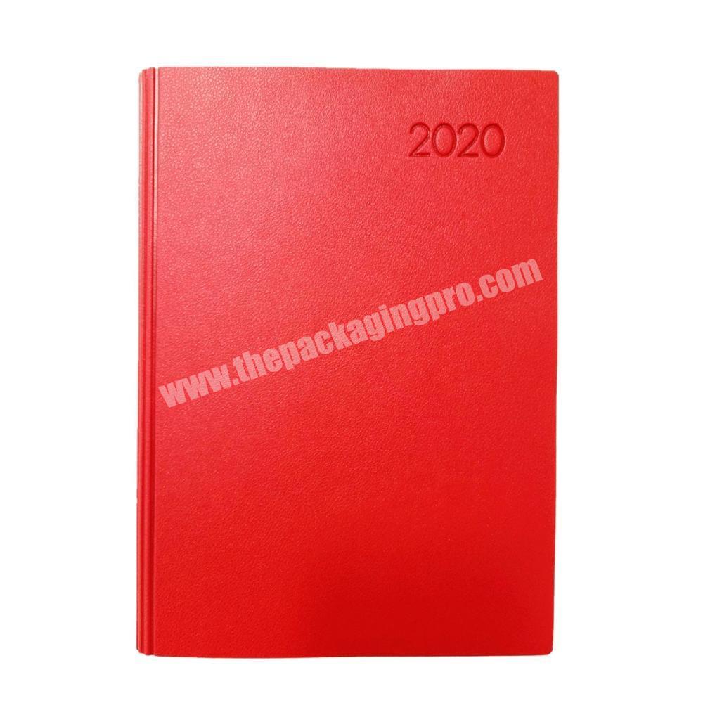 Promotional custom organizer personalised diary leather cover notebook school journal