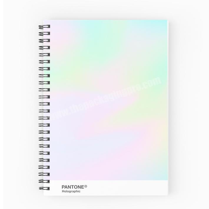 Promotional Custom plastic cover school sprial paper notebook